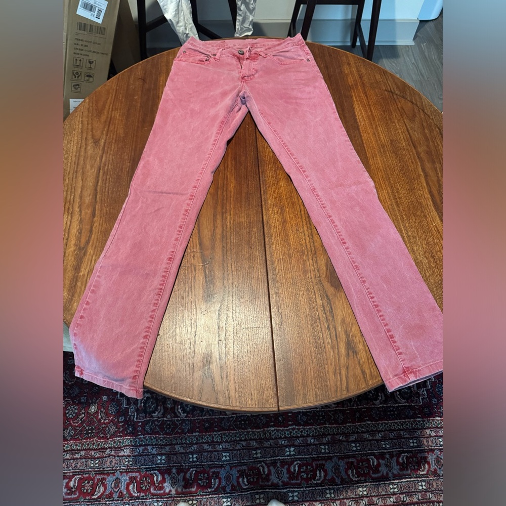 Red Denim Jeans From Zara